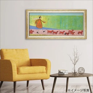 サムトフト「ソーセージ大行進」Ｌサイズ ゲル加工アート アートフレーム 絵画 インテリア