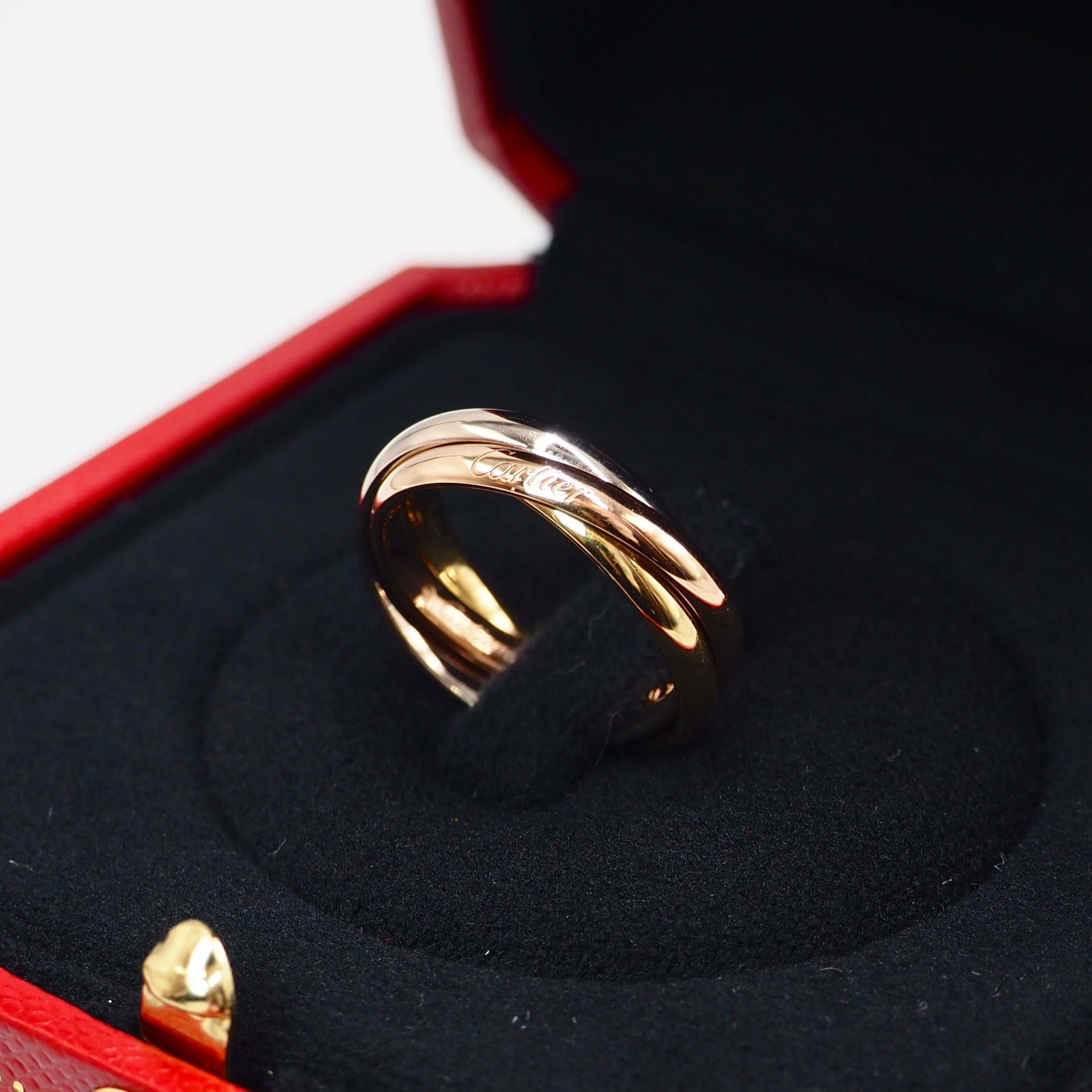 12/18掲載 【現行品】Cartier 約8号 トリニティ リング ゴールド K18 カルティエ 付属品付き
