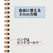 マルマン ノート セプトクルール A6 3mm 方眼罫 100枚 スパイシーコーラル ピンク N769-08