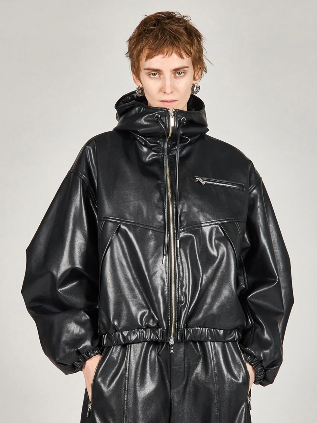 【25AW】PRANK PROJECT プランクプロジェクト /Faux Leather Padded Trucker Jacket - 1