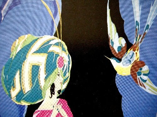 アールデコのポショワールを忠実に再現した現代のポショワール版画