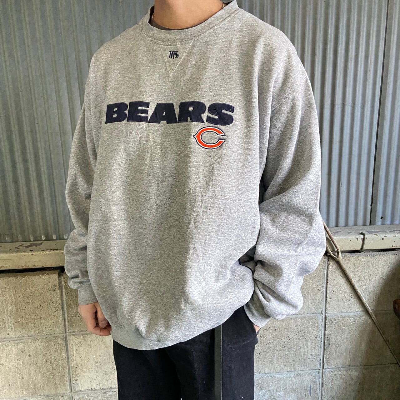 リーボック Reebok NFL CHICAGO BEARS シカゴベアーズ プリントスウェットシャツ トレーナー メンズXXL /eaa264105