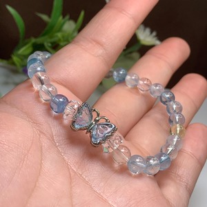 No1.~Butterfly~ミックスベリル×フローライト デザインブレスレット