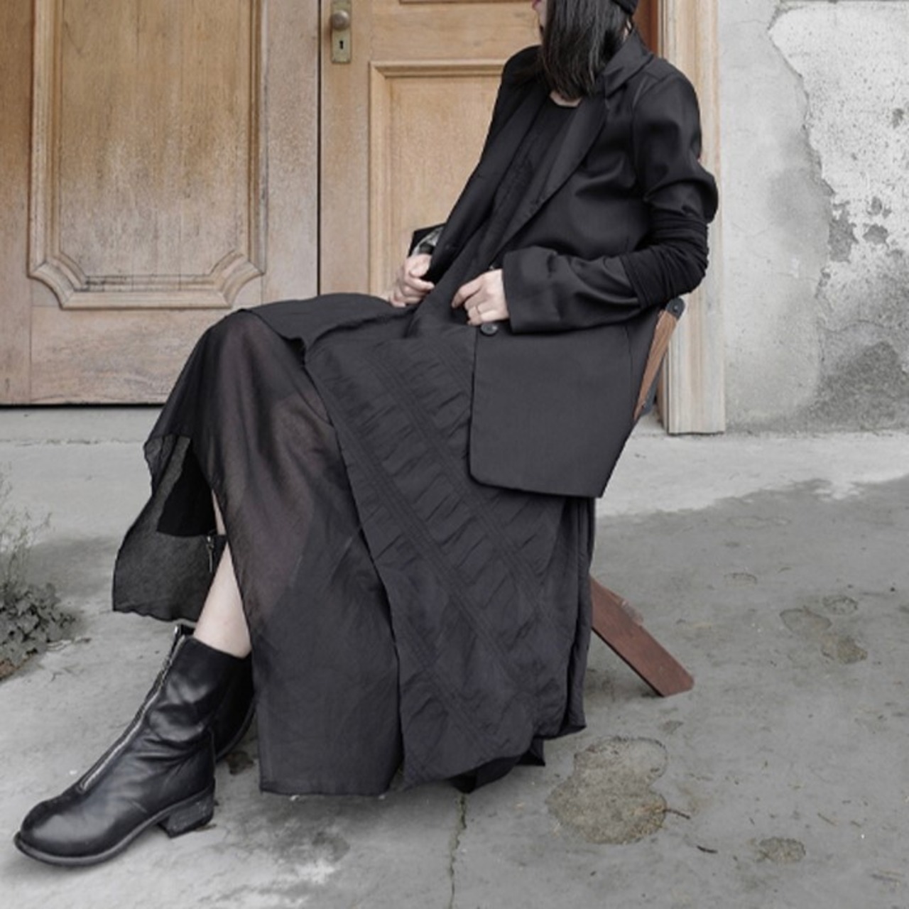 Frills Overlapped Camisole Dress / フリル オーバーラップ キャミソール ワンピース