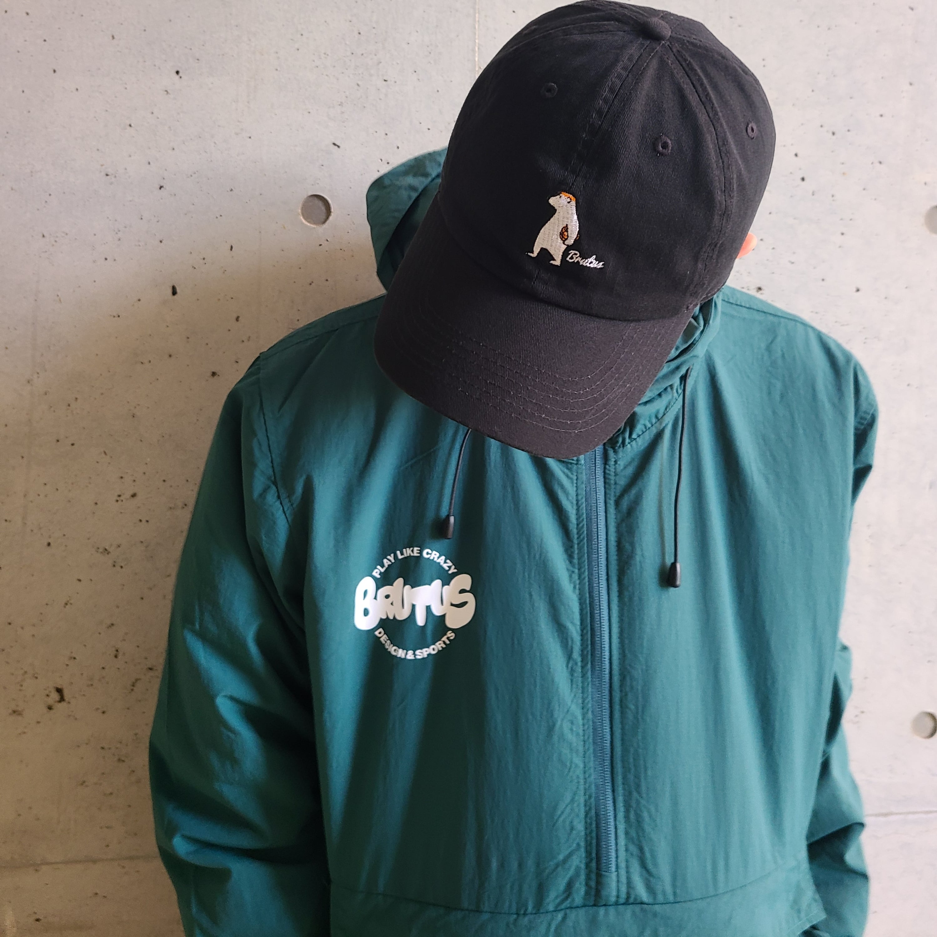 Brutus LOGO アノラックパーカー / アンティークグリーン | Brutus