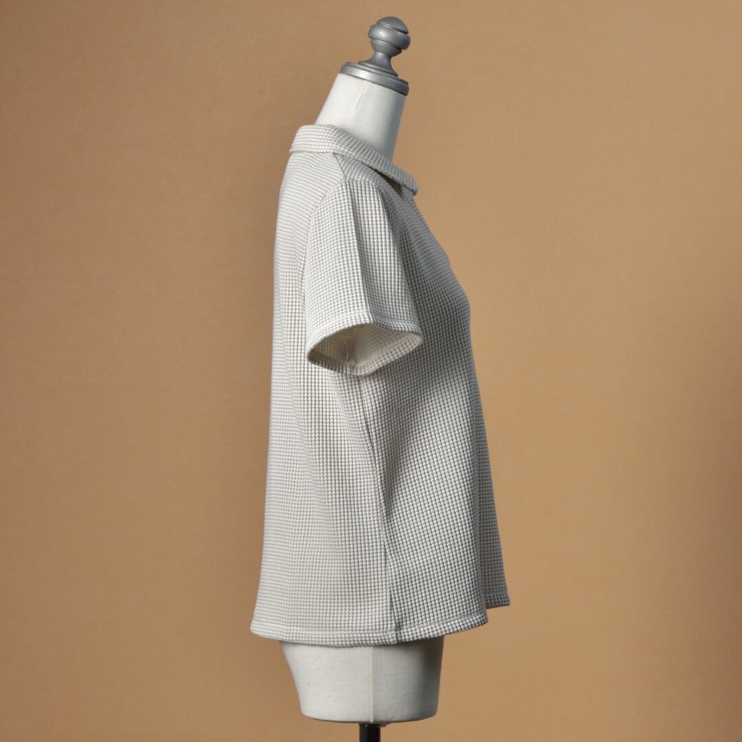 Sarahwear サラウエア ワッフルポロシャツ・ベージュ【送料無料】