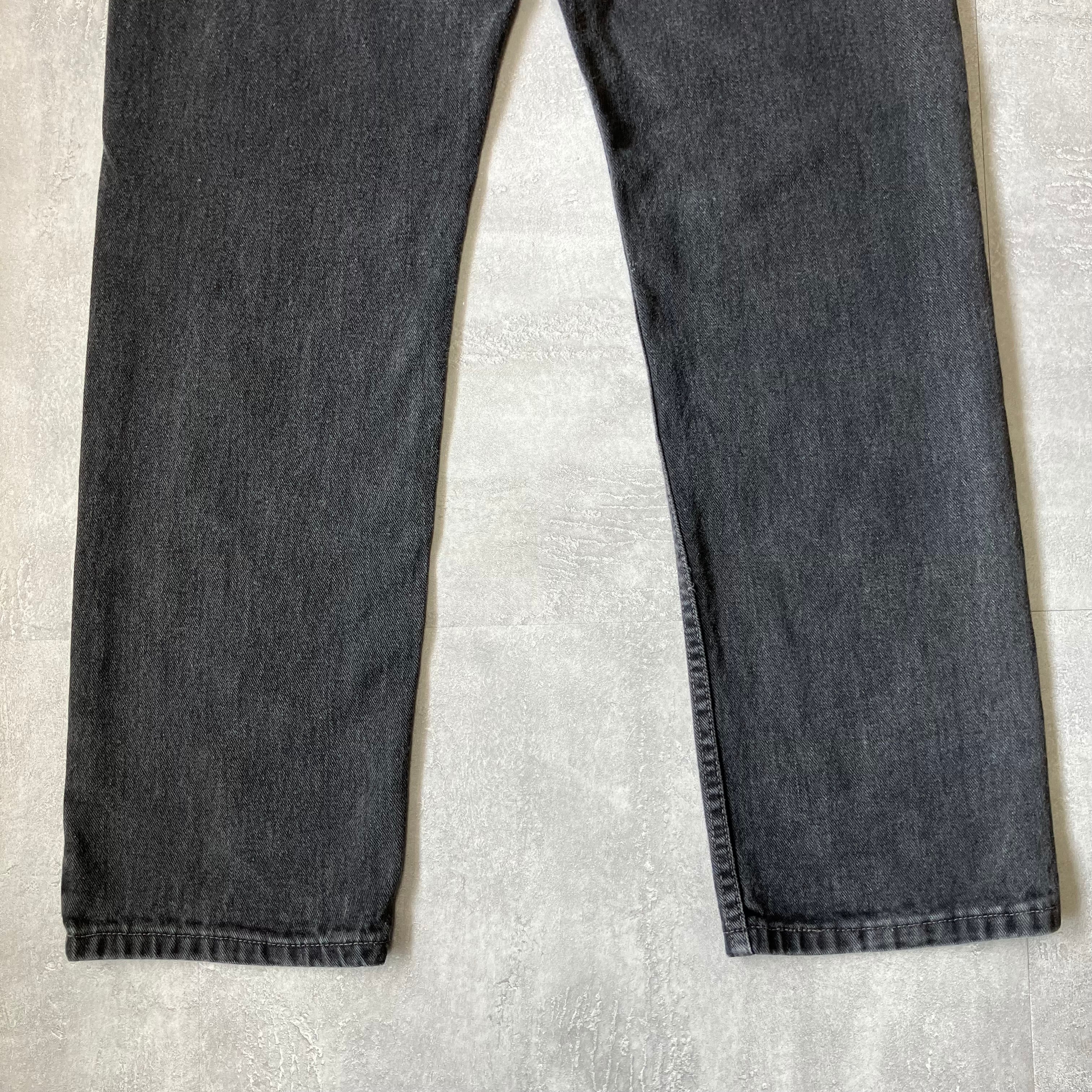 実寸w31l30》Levi's リーバイス 505 00s usa製 ブラックデニム