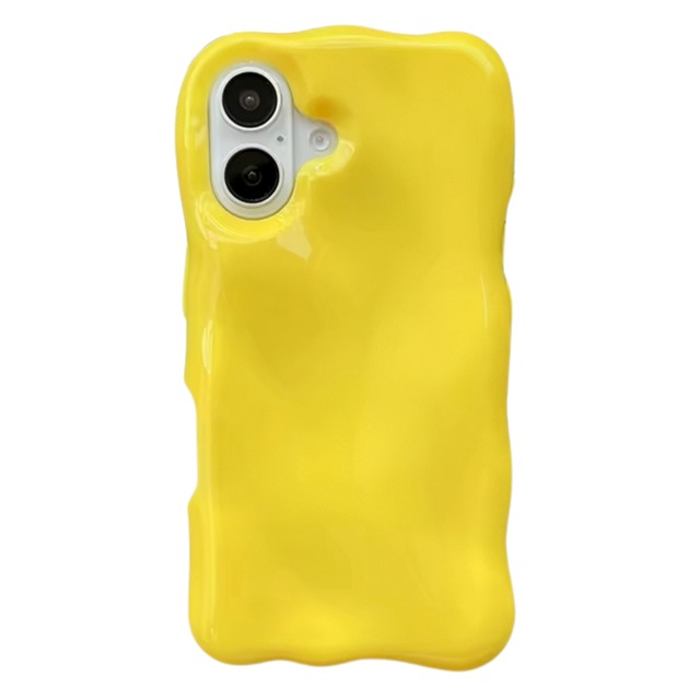 【iPhone 15/14/13/SE/8/7シリーズ専用ページ】溶けたドロドロケース（からし）