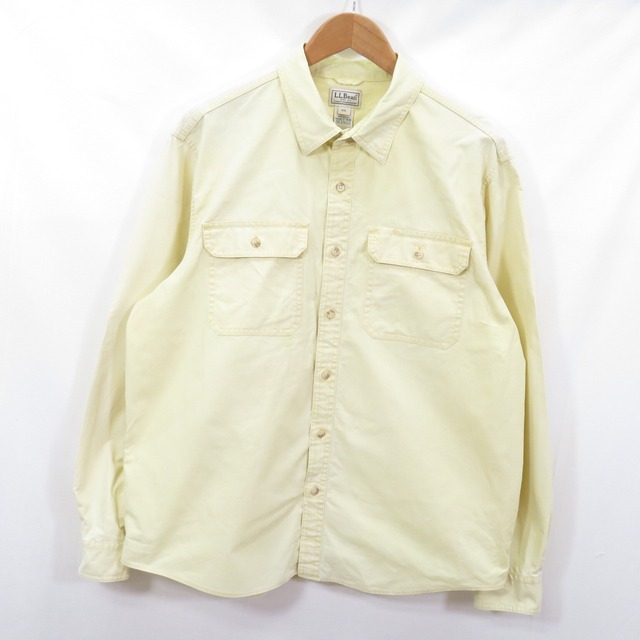 ビッグサイズ 00s L.L.Bean コットンツイル ワークシャツ sizeXXL/エルエルビーン　0402