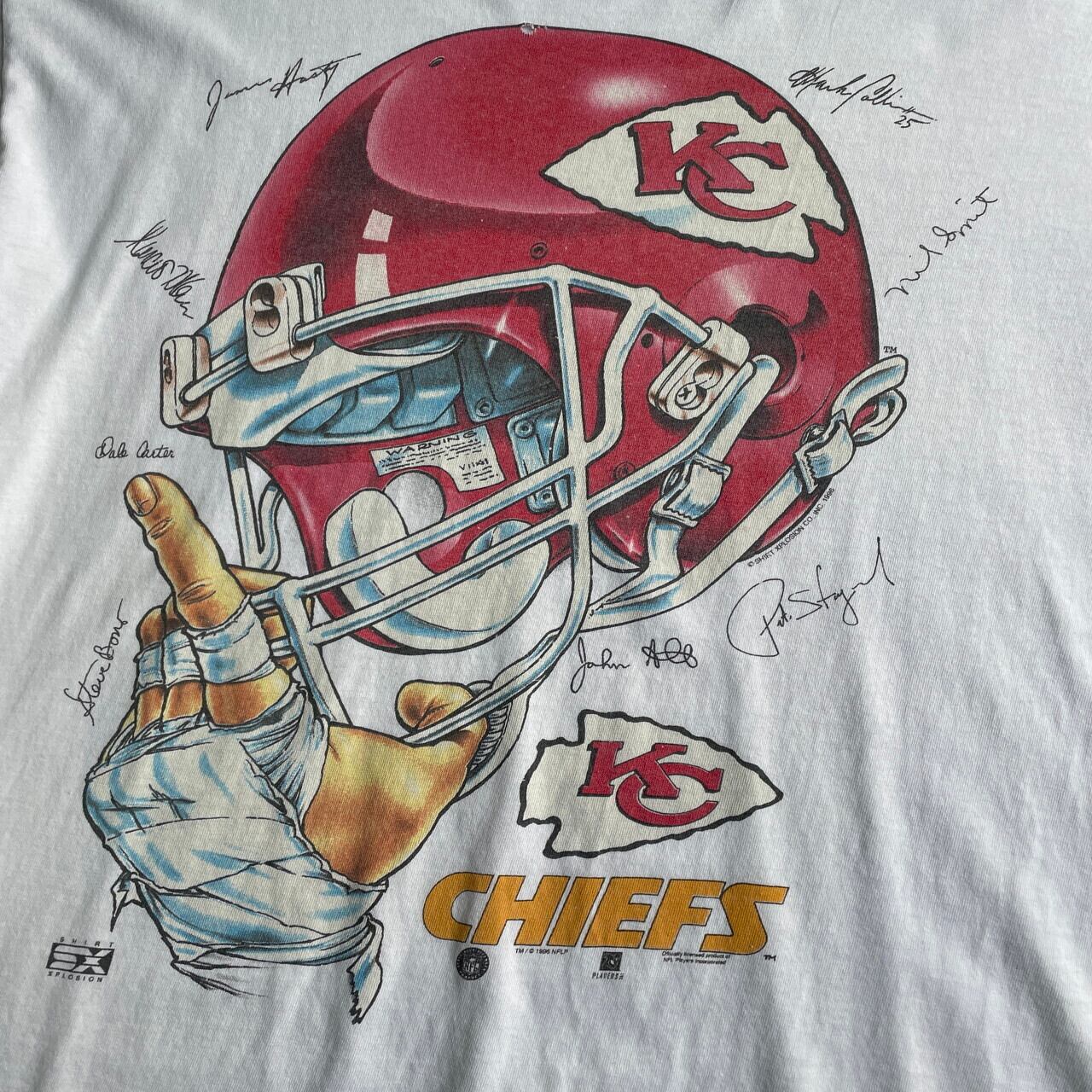 90年代 NFL カンザスシティ・チーフス プリントTシャツ メンズXL 古着 ...