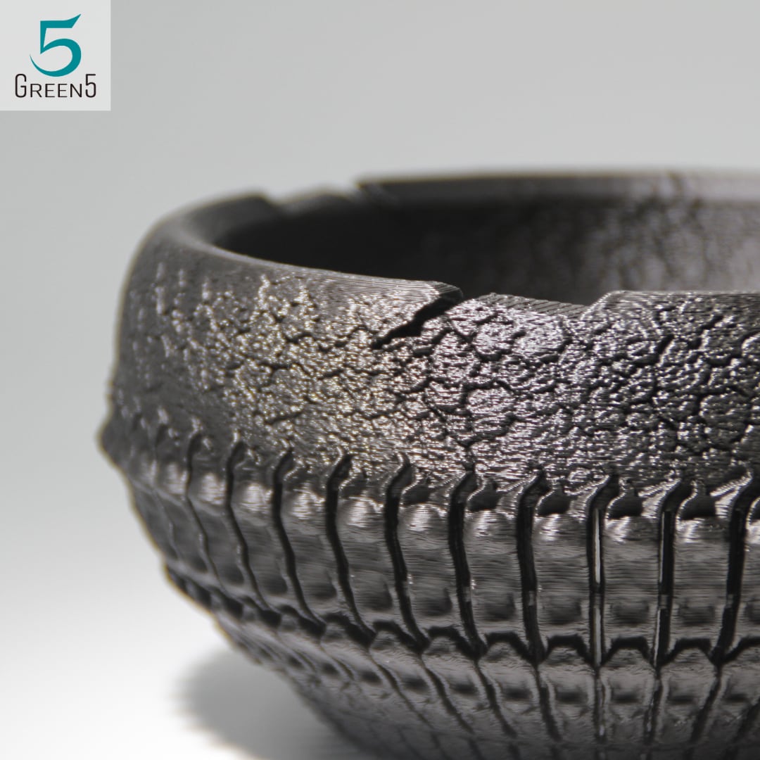 3Dプリント鉢 3Dプリンター鉢 作家鉢 植木鉢 浅鉢 Green5 3Dプリント鉢 3Dプリンター鉢 作家鉢 植木鉢 浅鉢 Green5