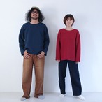 NAPRON UNTRIMMED SHIRTS -NAVY-/ナプロン/トップス/ワッフル素材/オーバーサイズ