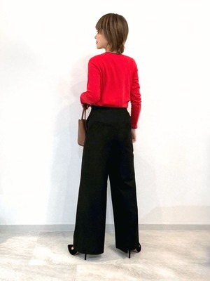 フロントゴールドボタンマリンパンツ