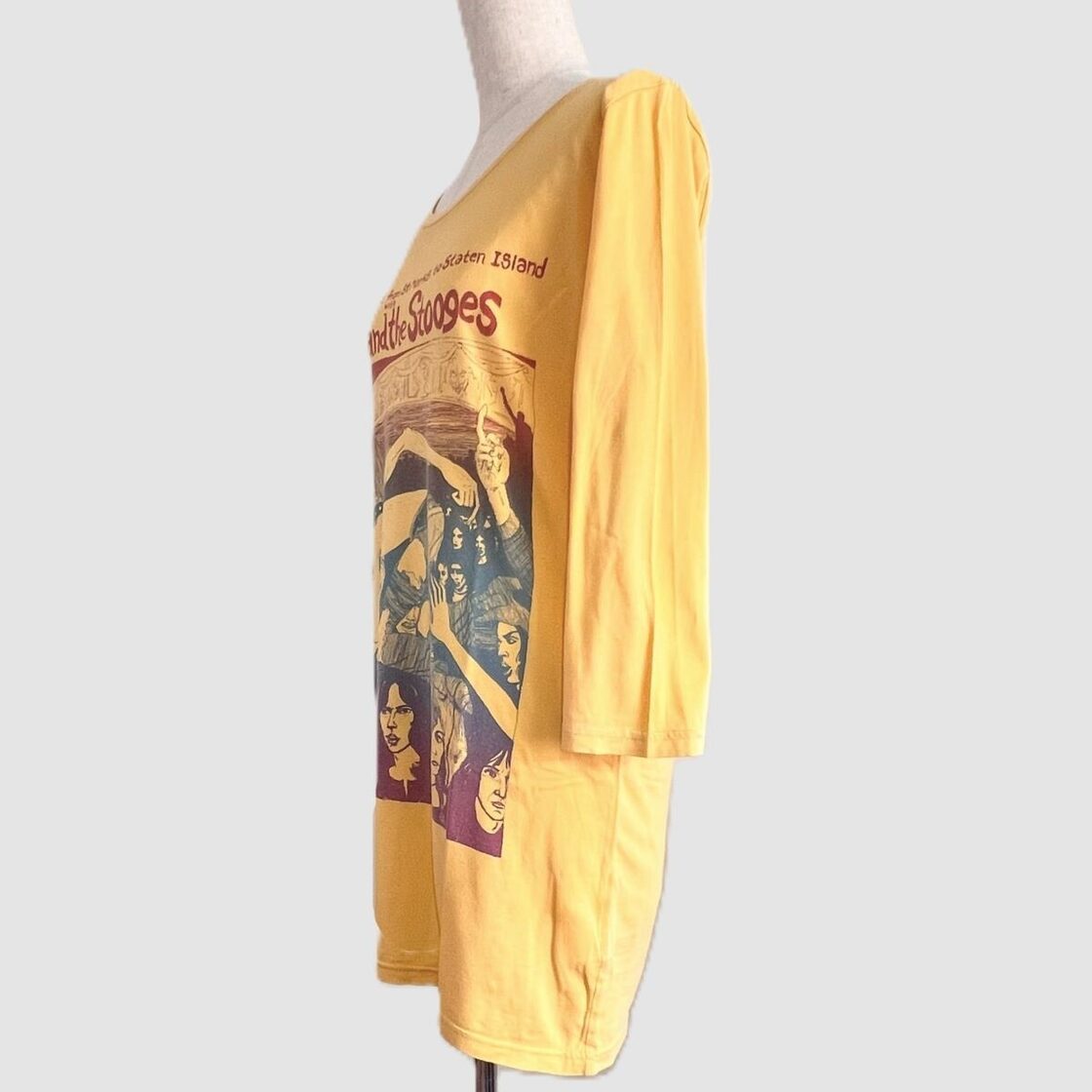 USED】Iggy & The Stooges ×HYSTERIC GLAMOUR 七分袖カットソー / Iggy 