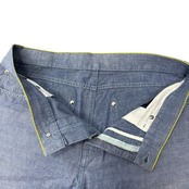 【LOUIS VUITTON】ルイ・ヴィトン "LV Logo Embroidered Chambray" デニムパンツ