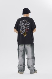 SCRIBBLE TEE SHIRT_BLACK