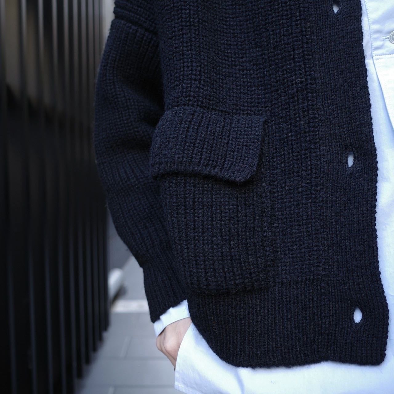 CORDERA(コルデラ)wool cardigan black | Debby