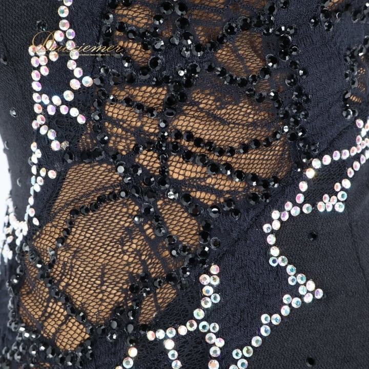 社交ダンス 衣装 ラテン ドレス ワンピース ラテンドレス レース デモ