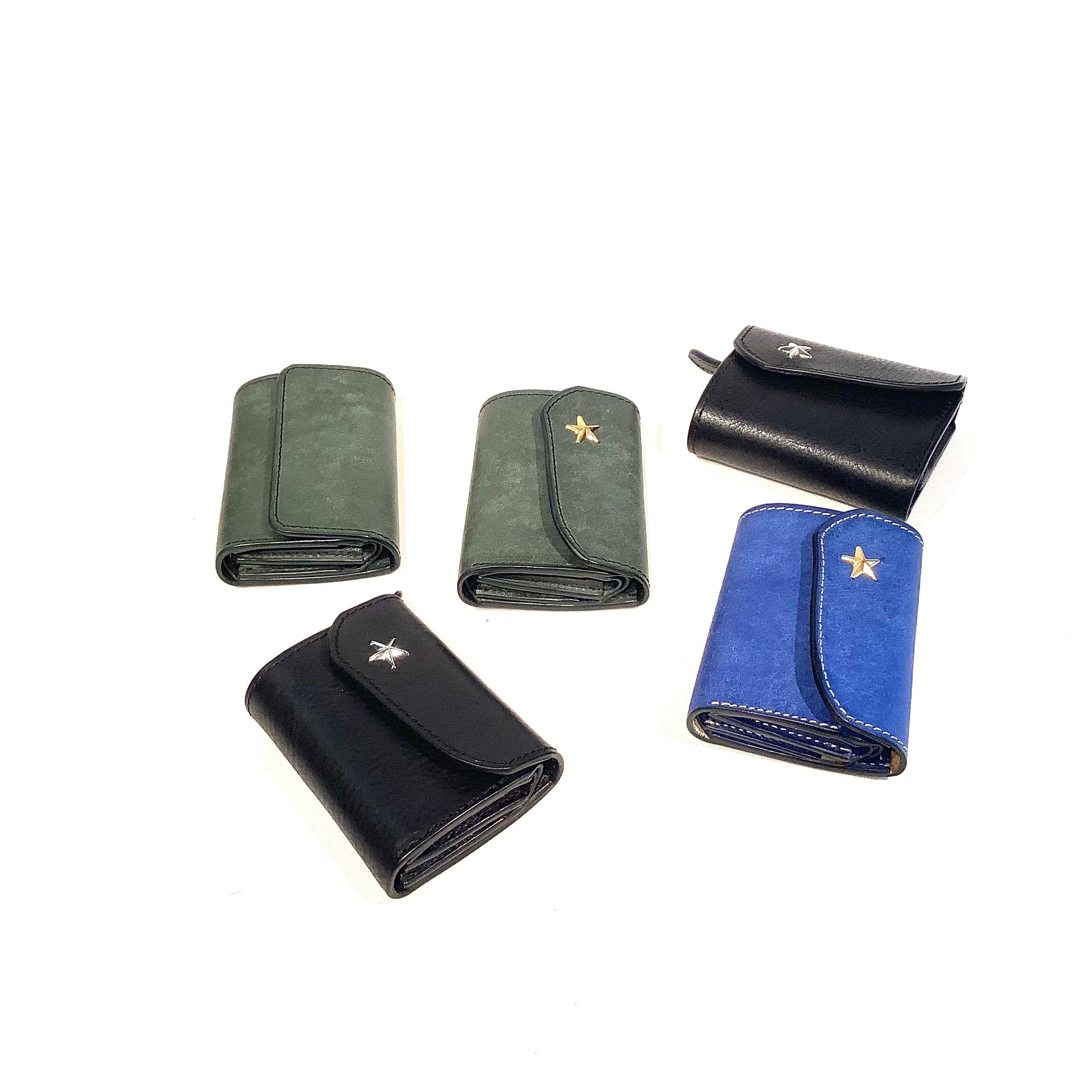 Groover Leather コンパクト三つ折り財布 GMS-100 コンパクト三つ折り財布 GMS-100S スタッズ