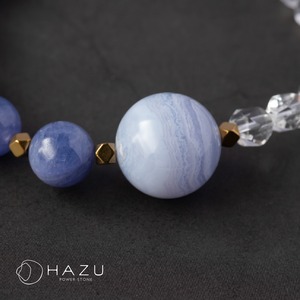 高ランク・青の個性が奏でる癒しの調和［ブルーレースアゲート／タンザナイト／カイヤナイトシリカ／アクアマリン／ヘマタイト／水晶］