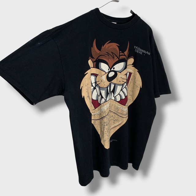 90s USA製 タズマニアン•デビル キャラクターTシャツ L 大判プリント