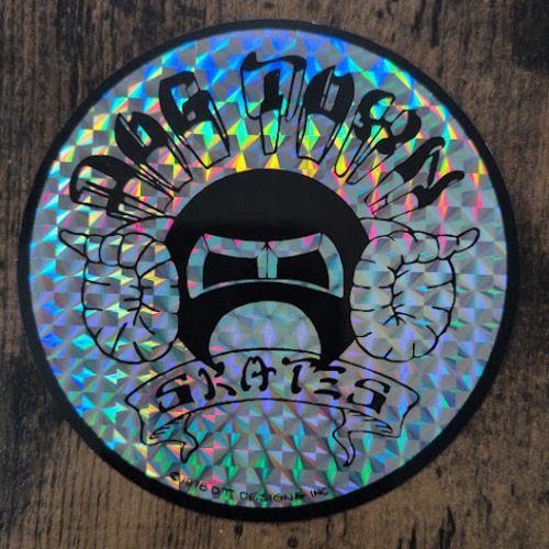 【ST-1034】Dogtown Skateboard ドッグタウン STICKER スケートボード ステッカー MARF HORN PRISMATIC 9.5cm