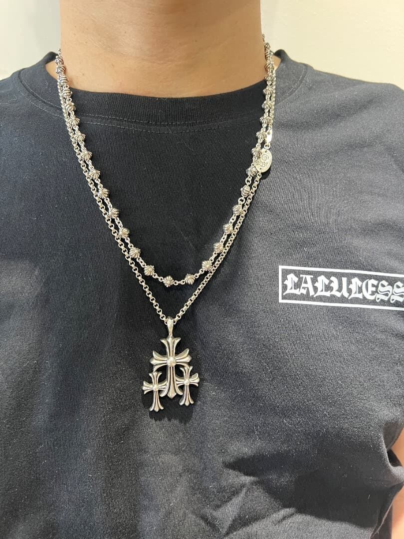 ✨ZZL55 刻印入りシルバーチェーンネックレスのみ 55cm | YDH CREST