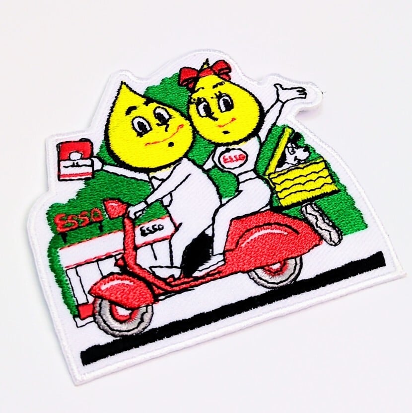 送料無料！ ★刺繍アイロンワッペン★【 ESSO（エッソ）】〚アメリカン雑貨 アメトイ〛