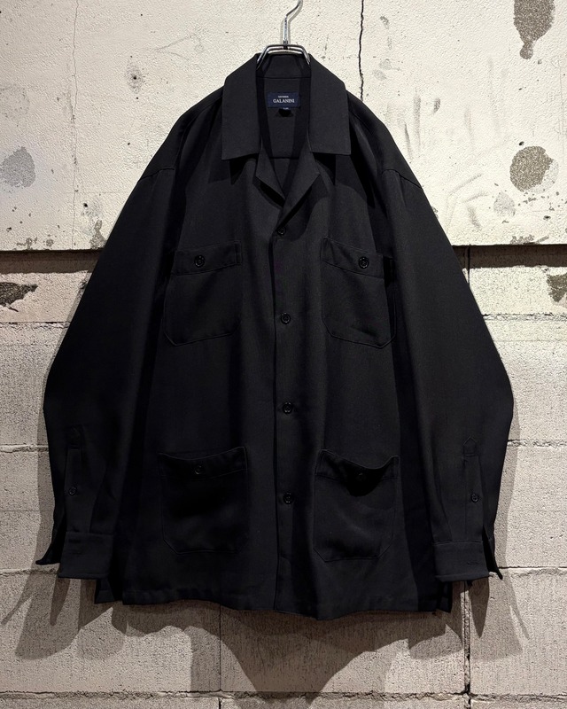 【Caka otto】Multi Pocket Gimmick Loose Open Collar Shirt Jacket