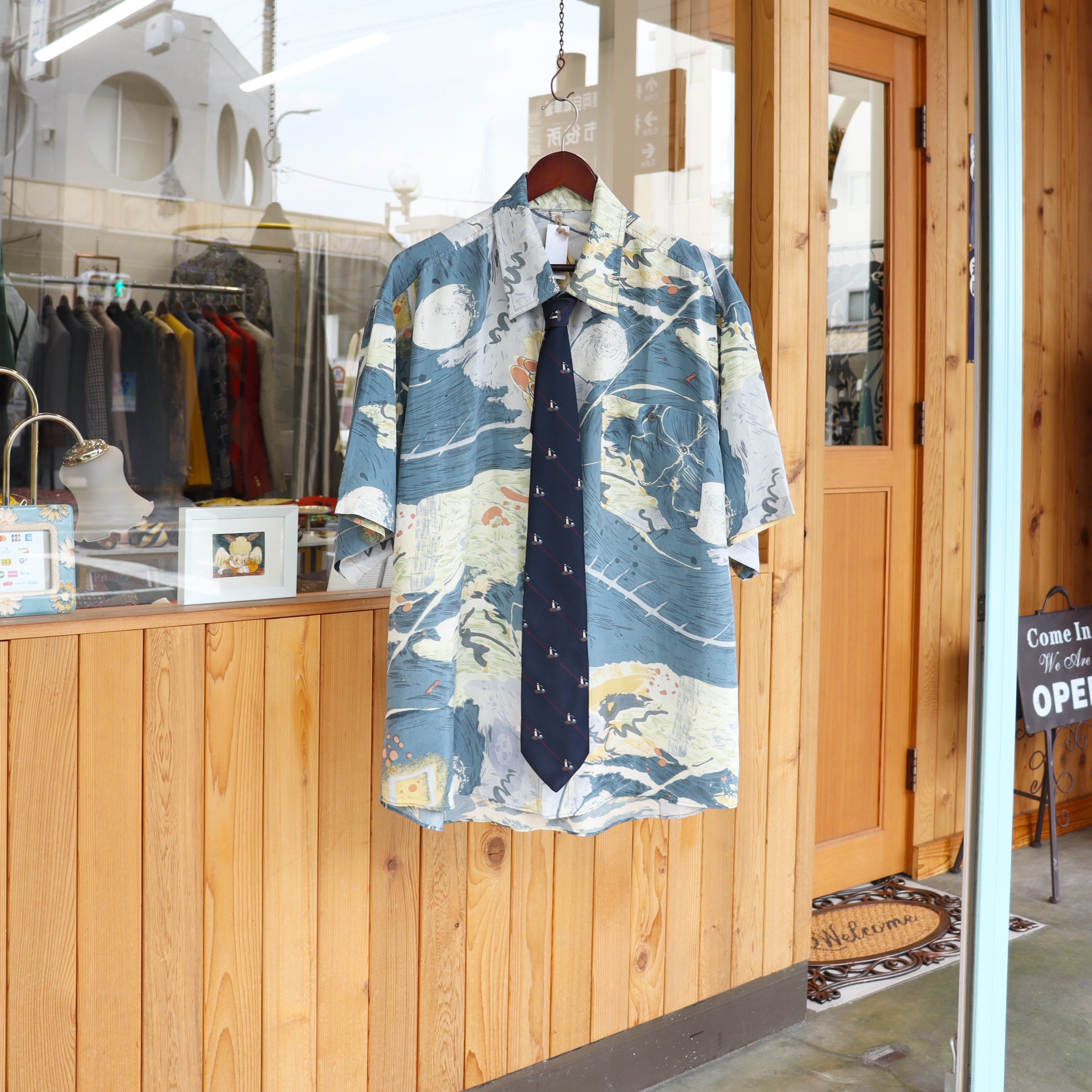 silk shirt & necktie【set】