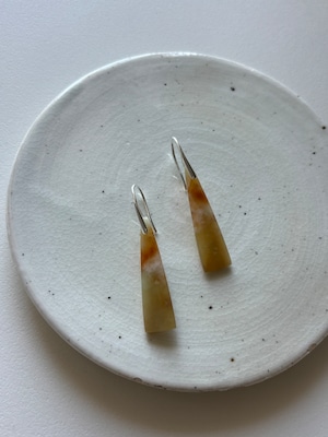 triangle-cut amazonite pierce