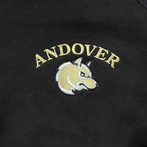 【BadgerSport】ANDOVER 刺繍ロゴ ワンポイント ハーフジップ スウェット アメリカ古着