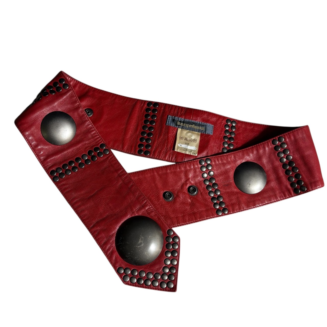 archive 1980’s ISSEY MIYAKE studs leather belt