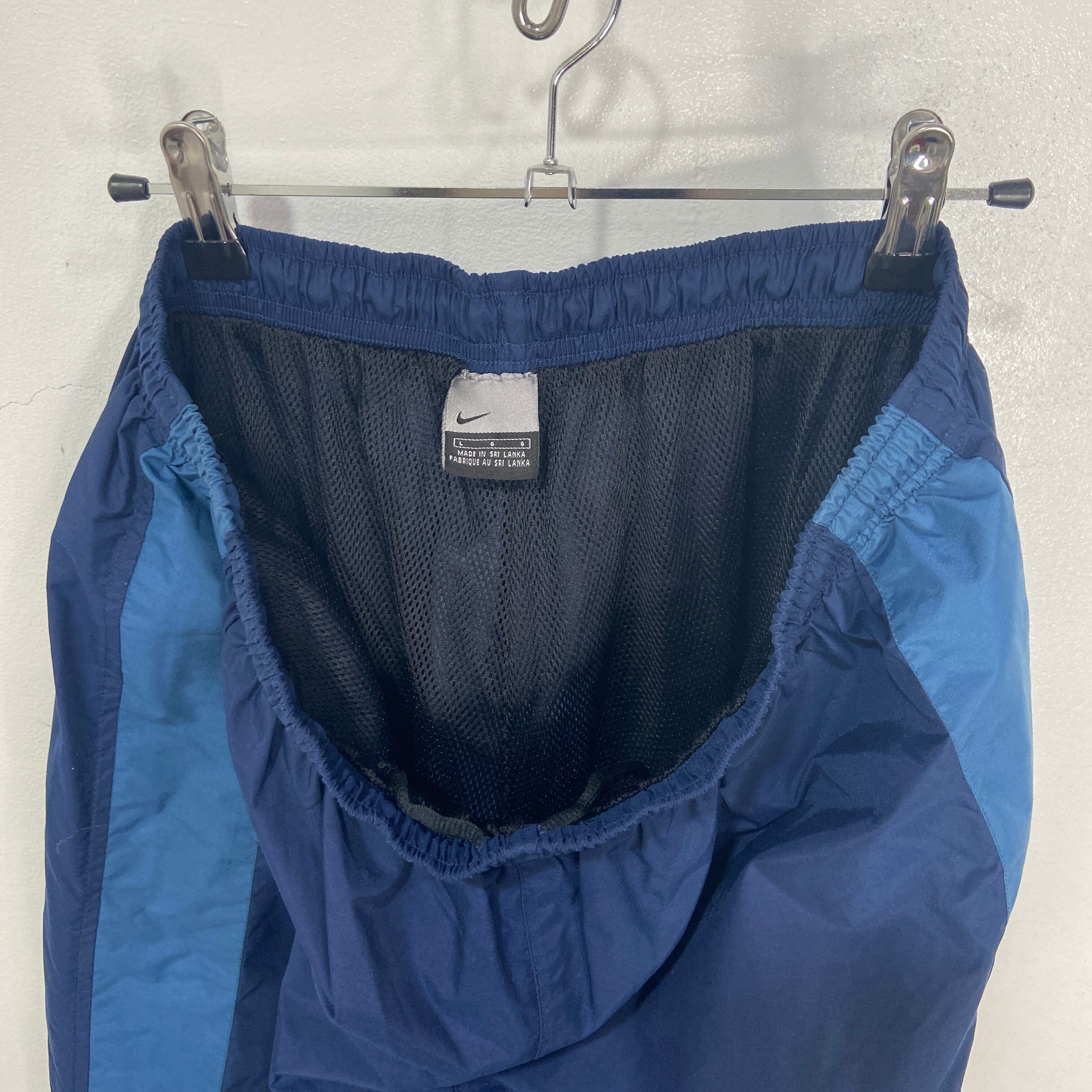 00s NIKE ナイロンテックパンツ ワイドシルエット サイドライン L | 古着屋 Uan powered by BASE