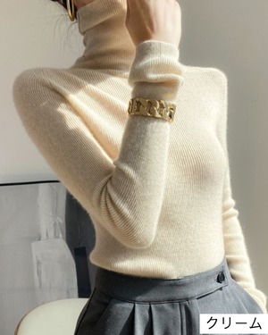 ウールブレンドタートルネック 3color A0699