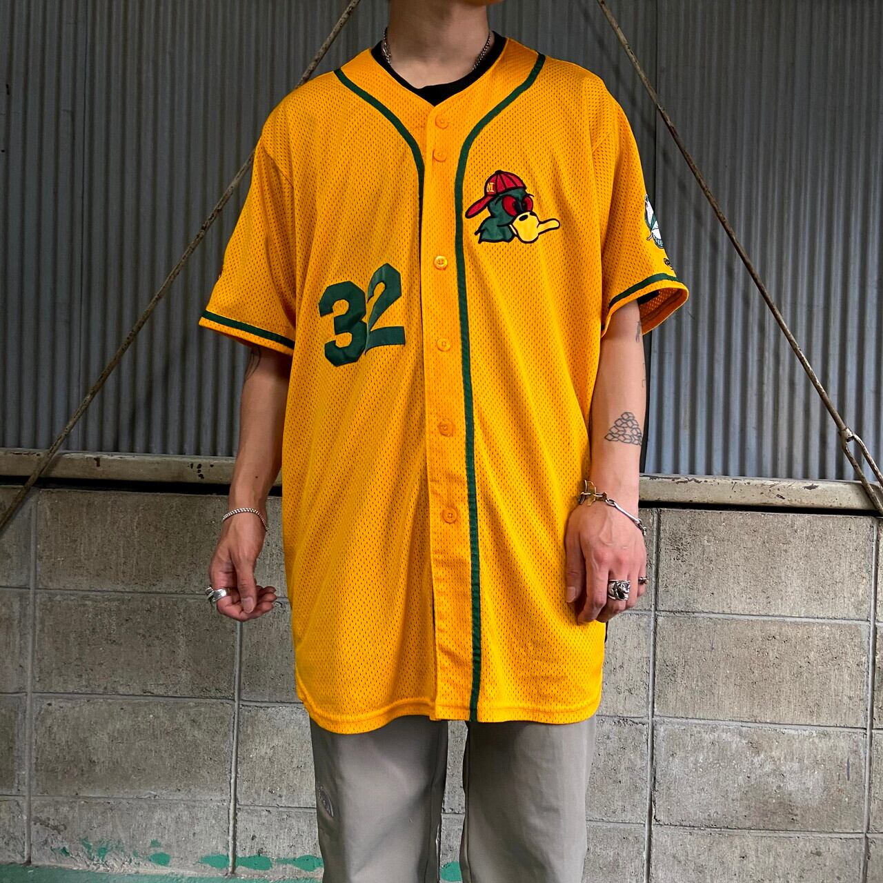 ビッグサイズ Rawlings MADISON Mallards メッシュ ベースボールシャツ