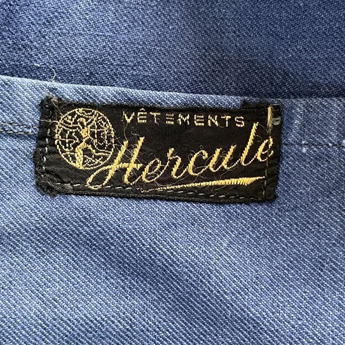 50s Hercule 刺繍タグ コットンツイル フレンチワークジャケット 詳細写真2