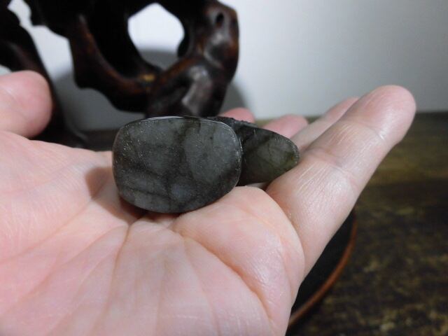 福を呼ぶ【送料無料】【高品質】ラブラドライトふくろう　no.1