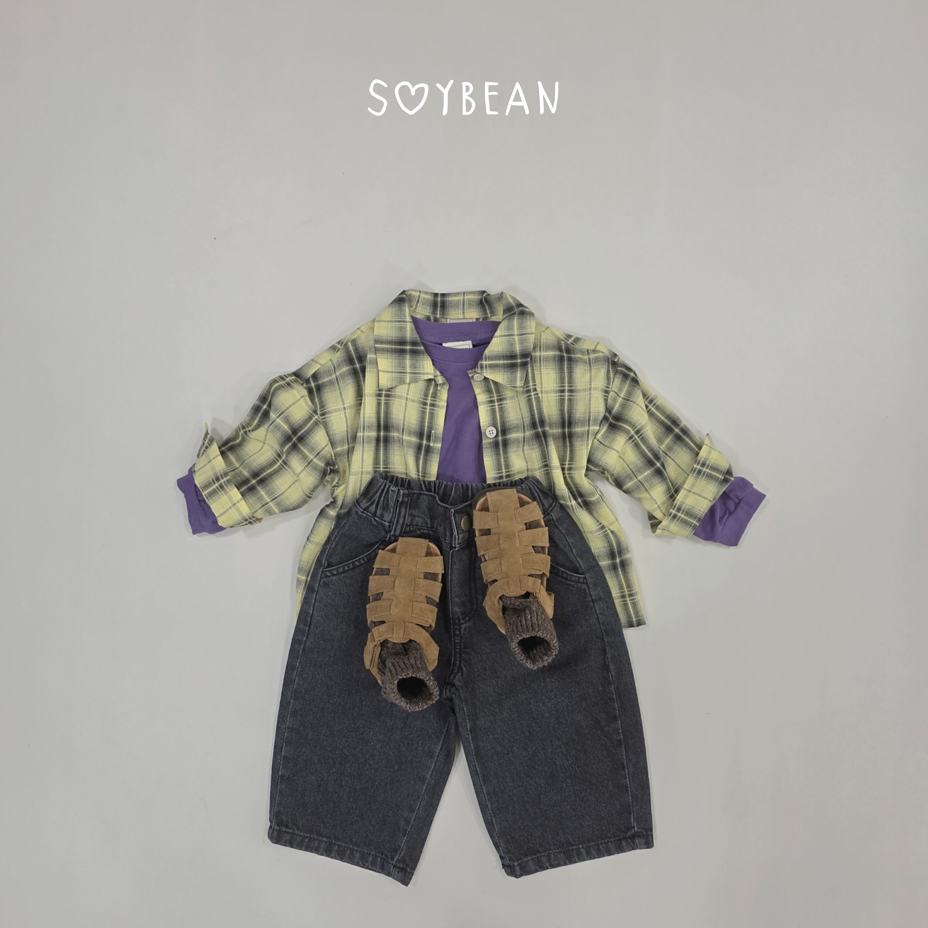オープンデニムパンツ XS,S,M,L,XL,JS,JM / Soybean 26autumn / 韓国