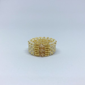 Crystal Woven Ring ✕ Gold