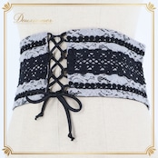 フラメンコ 衣装 ベルト サッシュベルト 黒 docedelflamenco ドセデルフラメンコ レース リボン 編み上げ ダンス パーティ 発表会 ブラック系 グレイ系 フラメンコ ベルト サッシュベルト ダンス衣装 コスチューム 発表会用 おしゃれ レースデザイン 上品 レディースファッション シンプル スタイリッシュ