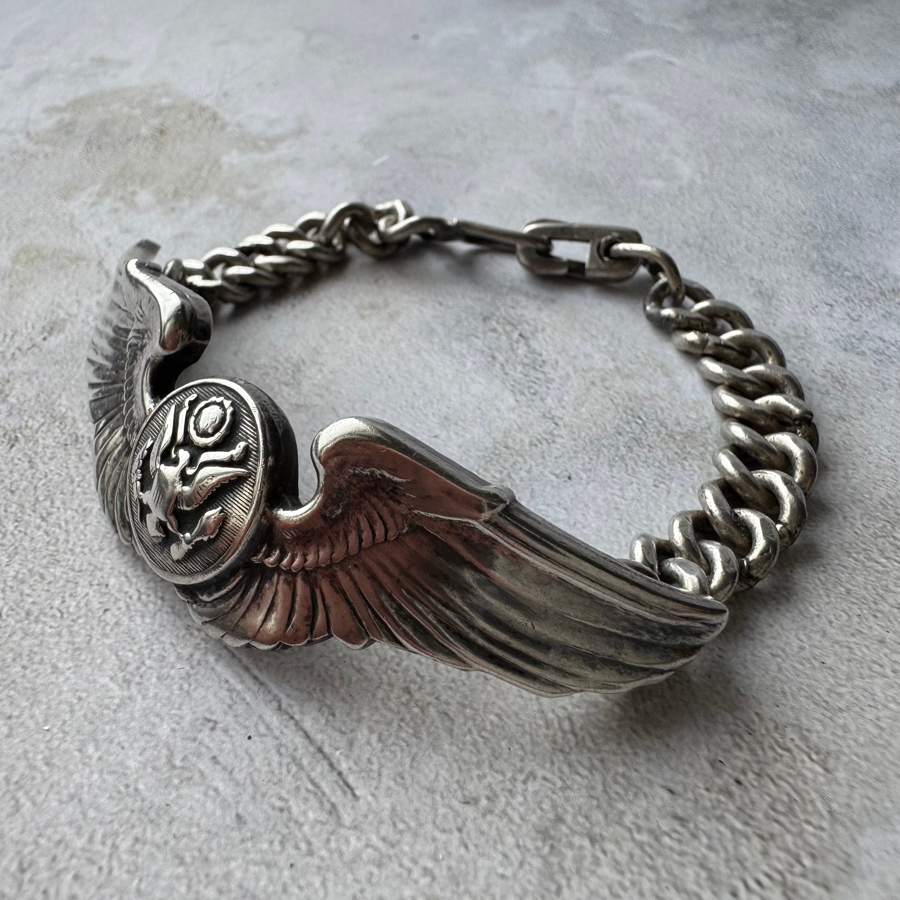 Vintage Air Force ID Bracelet Silver925 Made in USA