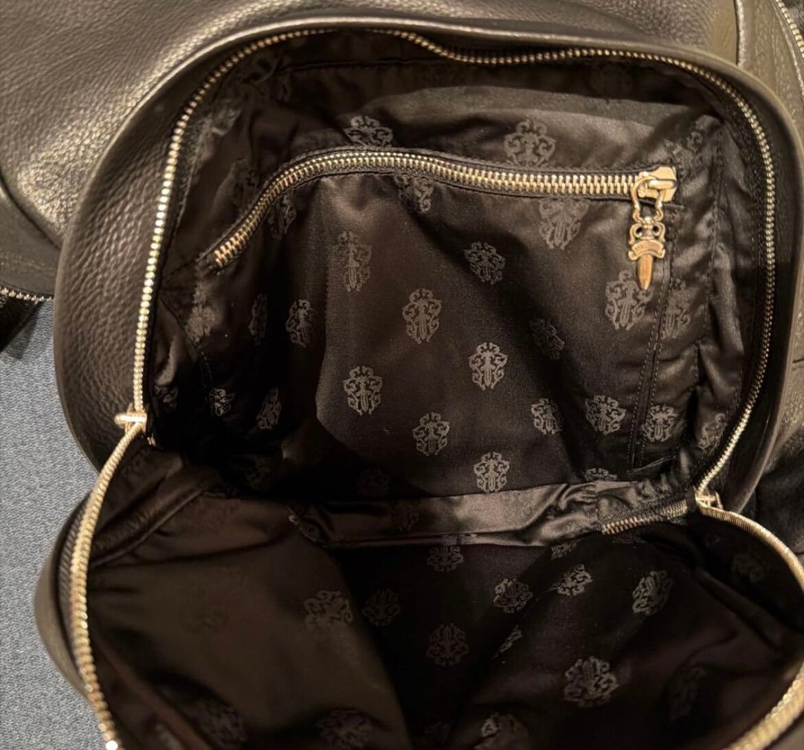 CHROME HEARTS クロムハーツ 7th Grade Cemetery クロスレザーバック