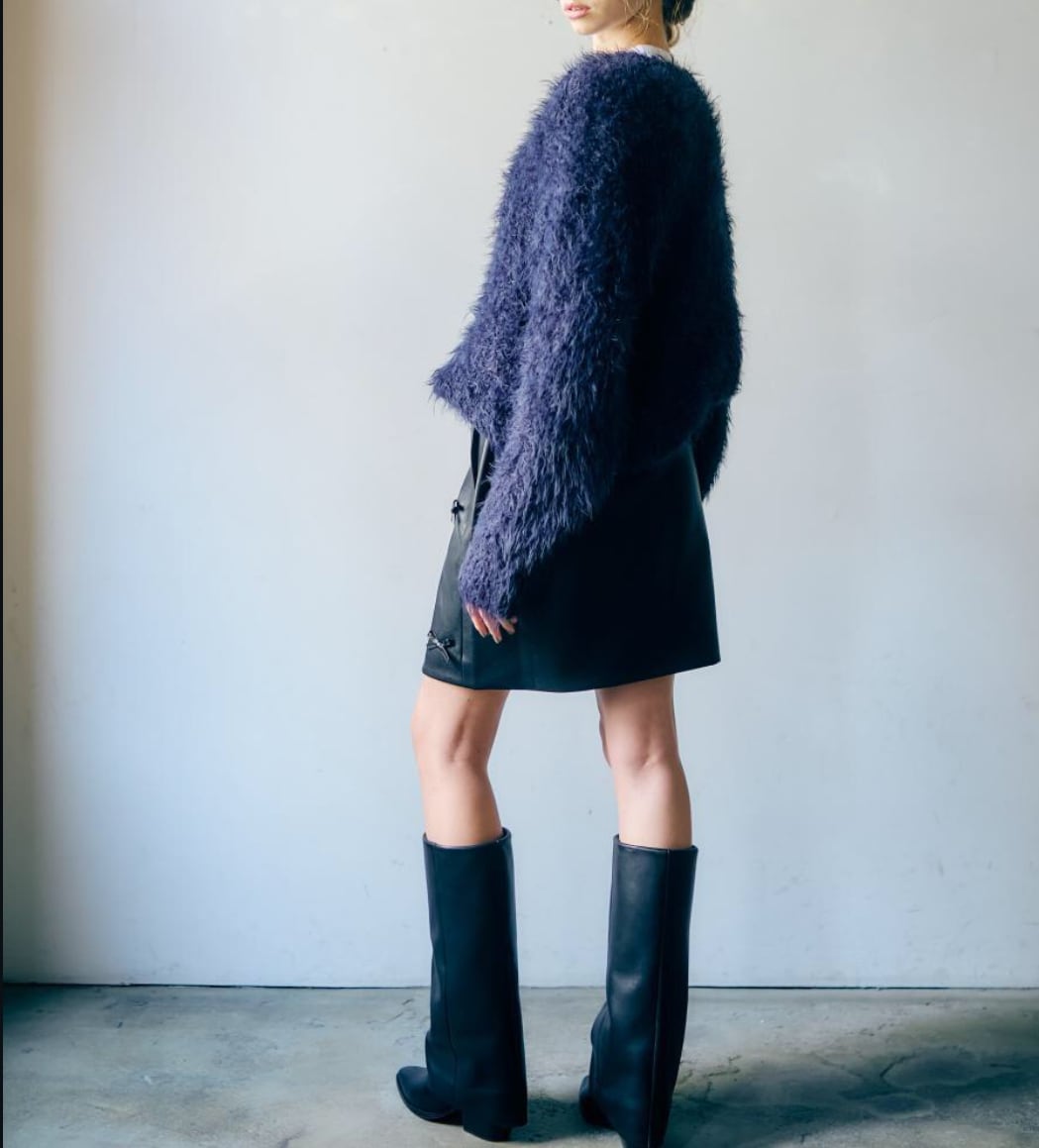 【anana】フェイクレザーミニスカート(リボン) a89-041