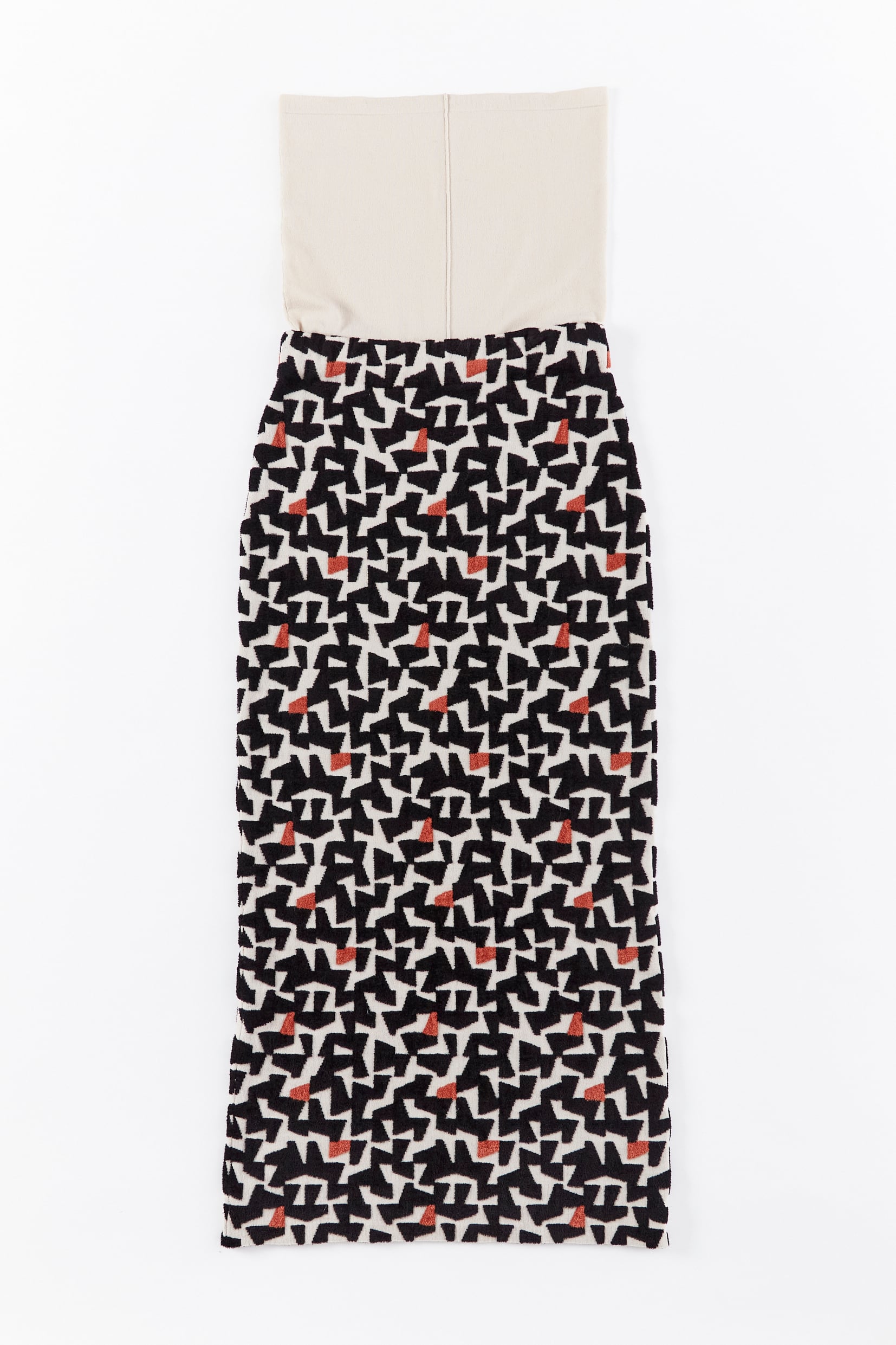 GEOMETRY HIGH WAIST BELT SKIRT	 25AWAC-010 BEIGE