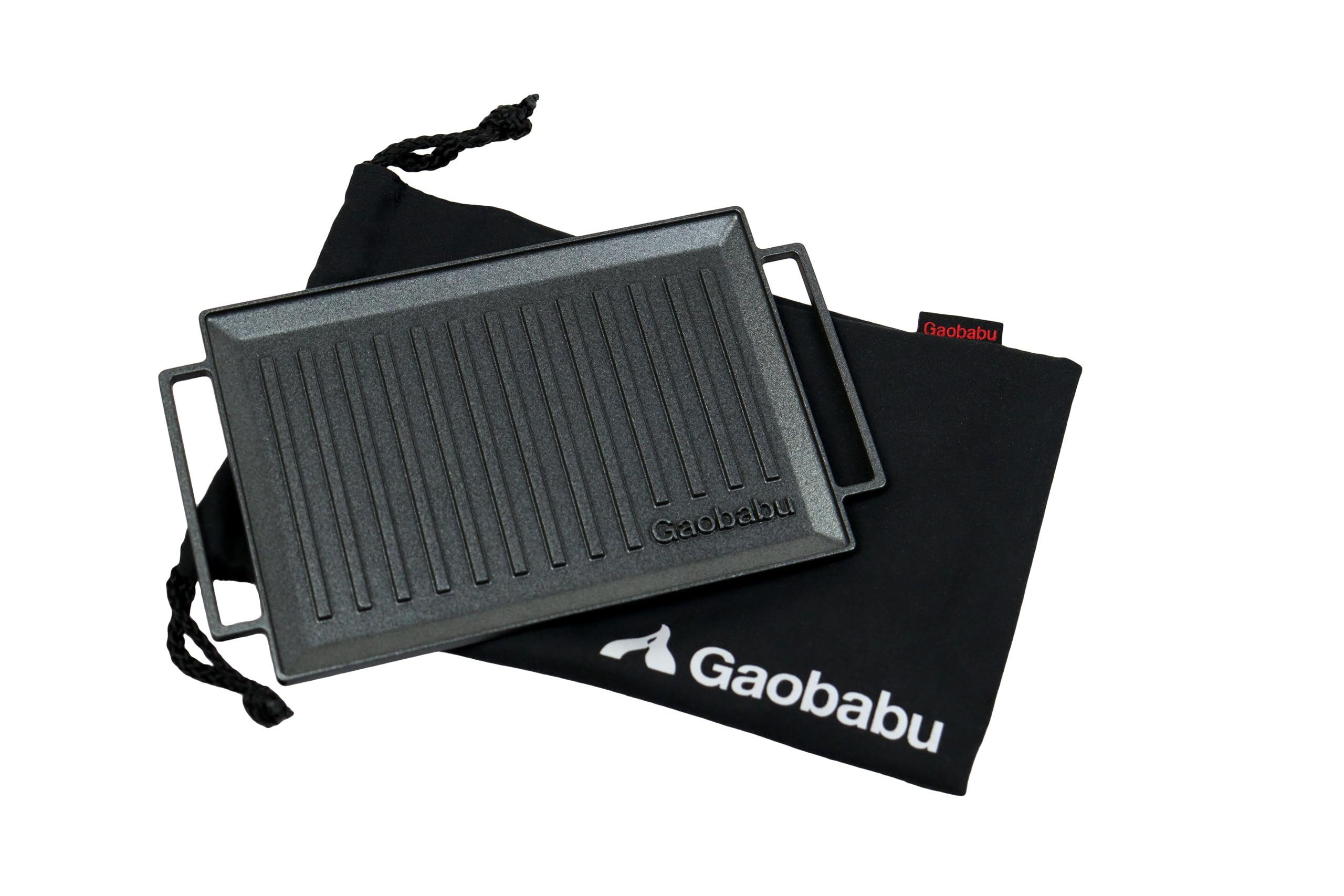 Gaobabu B6マルチグリルプレート 日本製 多種多様なギアがフィット 3層フッ素加工 シーズニング不要 アルミ 軽量 コンパクト お手入れ簡単 B6サイズ バーベキュー BBQ 実用新案登録済み
