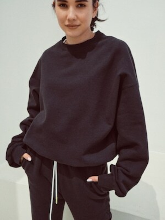 【AT HEART】CHULA VISTA SWEAT SHIRT (black) TNHC2220-09