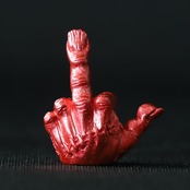 FXXK! HANDSIGN VALVE CAP /メタリックレッド
