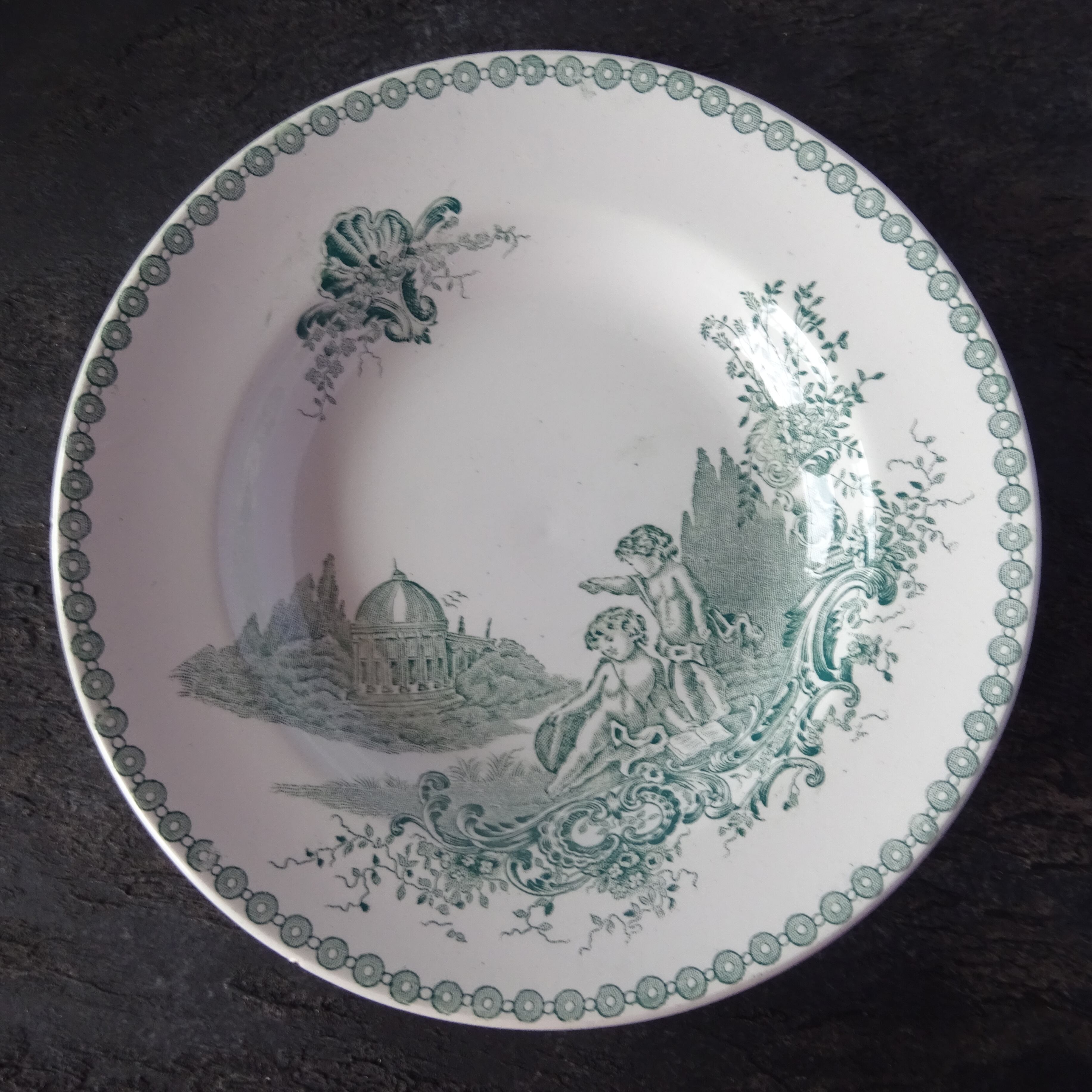 【 Épuisé 】Saint Amand modèle《TRIANON》assiette creuse (B)