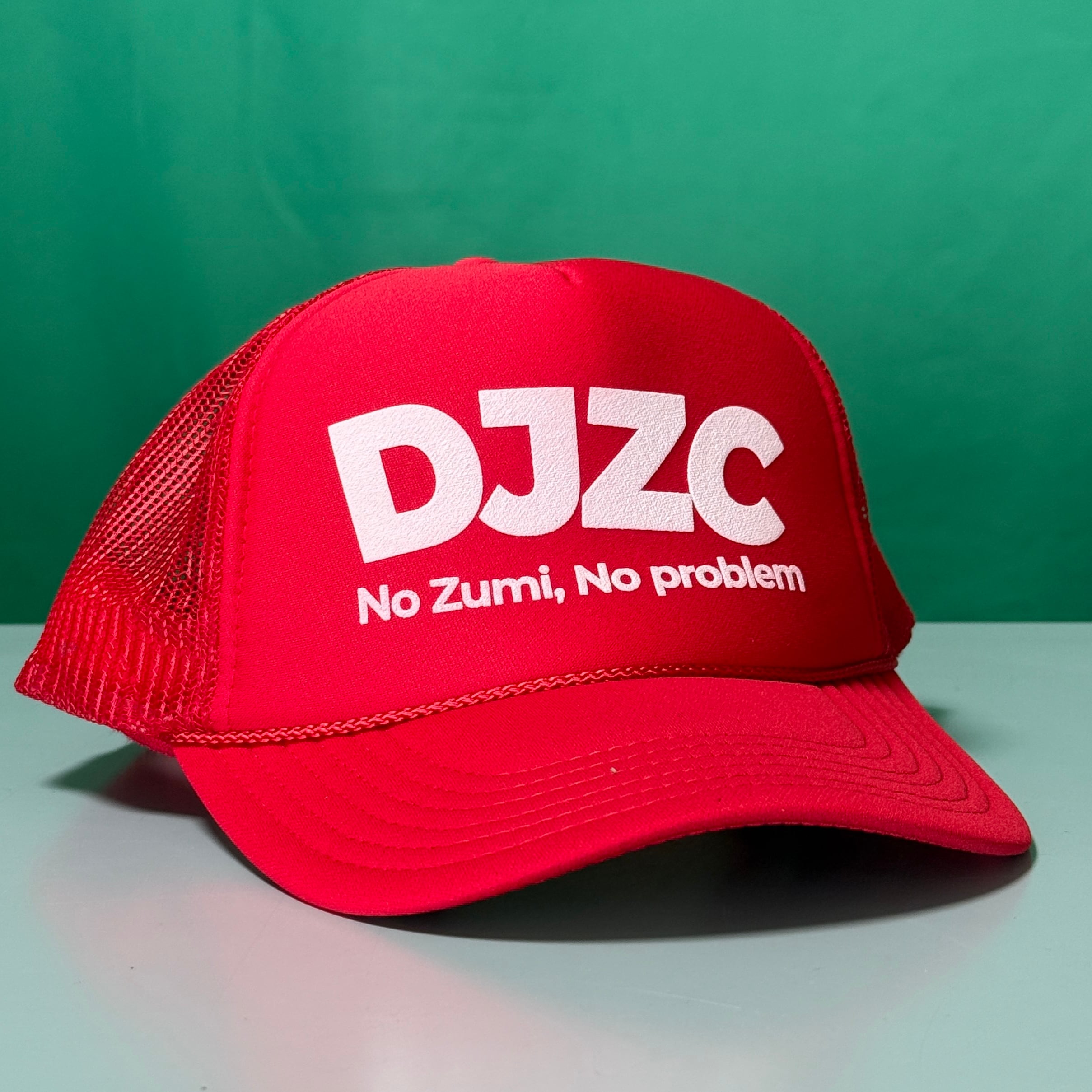 DJZCオリジナルキャップ（レッド/白文字）[#RW001] | DJZC